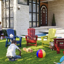Pino Çocuk Adirondack Sandalye Kırmızı, dış mekan teras mobilyası, adirondack kırmızı, Bianca Mobilya Bodrum villa mobilyası