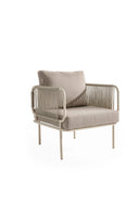 Berlin Krem Üçlü Oturma Grubu