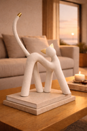 Büyük Kedi Dekoratif Biblo