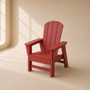 Pino Çocuk Adirondack Sandalye-Kırmızı