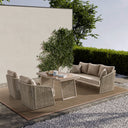 Paris Krem Üçlü Oturma Grubu